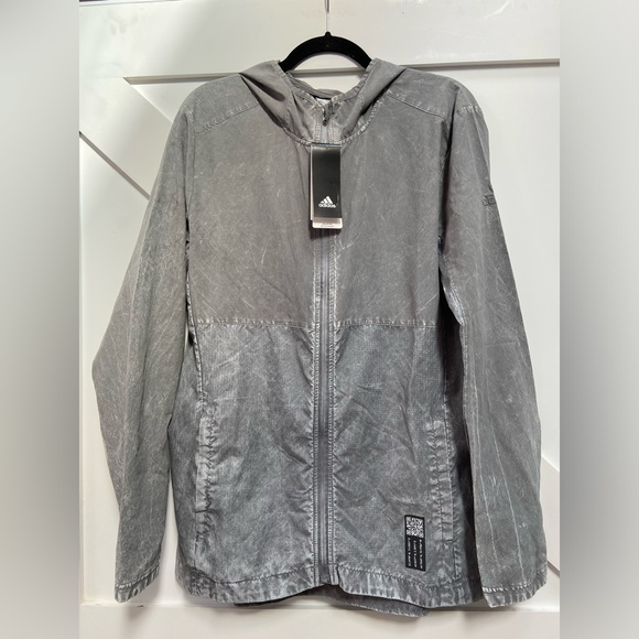 Adidas Over the Run Grey Jacket - Picture 1 of 3